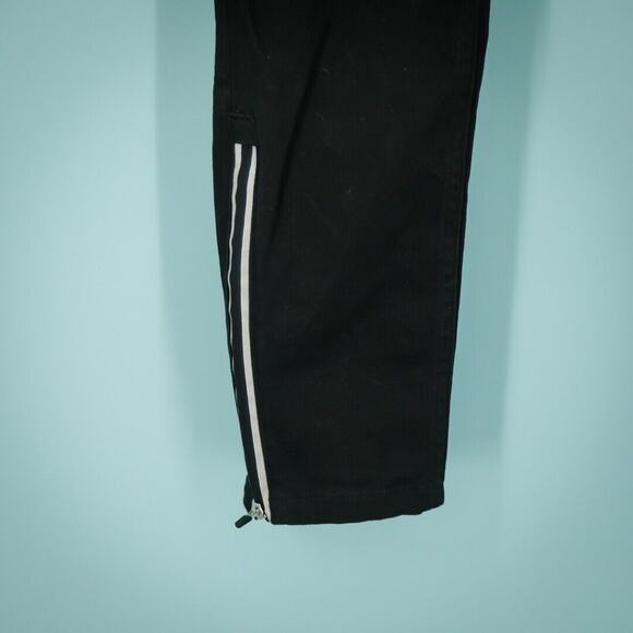 Betabrand Size 27 Black Cigarette Dress Ankle Zip Detail Zip Button Pants - Picture 2 of 6
